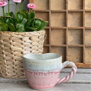 Elskling, hjertekop i smukkeste glasur