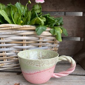 Kop med snoet hank i glasuren �Sorbet�