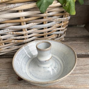 Lysestage i smuk glasur