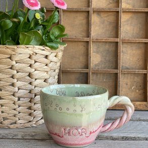 Mor hjertekop i den smukke �Sorbet� glasur