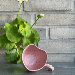 Farmor hjerte kop med snoet hank