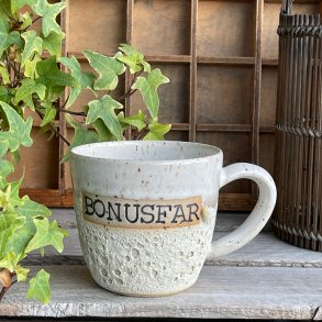 Bonusfar, kop i flot kraterglasur