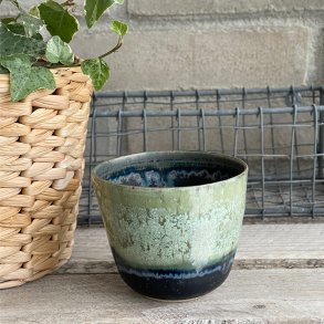 Kop i smuk gr�n glasur