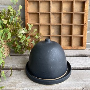 Keramikklokke, sort mat