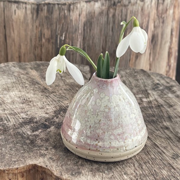 Mindre vase i de smukke krystaller