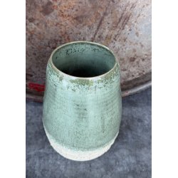 Vase i de smukke gr�nne krystaller