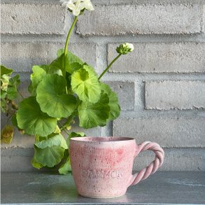 Farmor hjerte kop med snoet hank