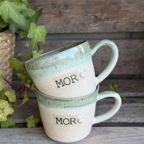 Mor kop i smukke cremet gr�nne nuancer