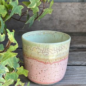 Kop i lyser�de og de smukke gr�nne krystaller