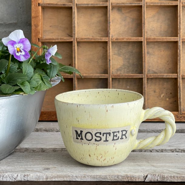 MOSTER kop med snoet hank, gul