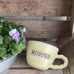 MOSTER kop med snoet hank, gul